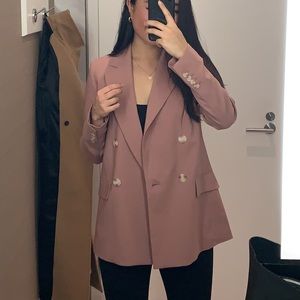 Dusty rose Aritzia blazer